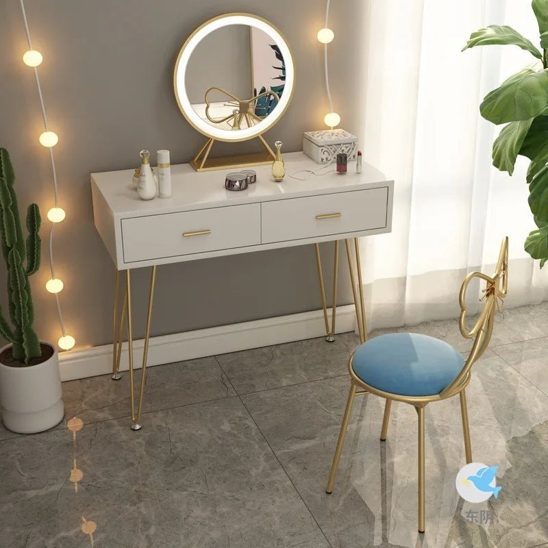 Italian simple girl bedroom dresser stool butterfly back chair ins makeup stool wholesale butterfly chair - Smoothy Home