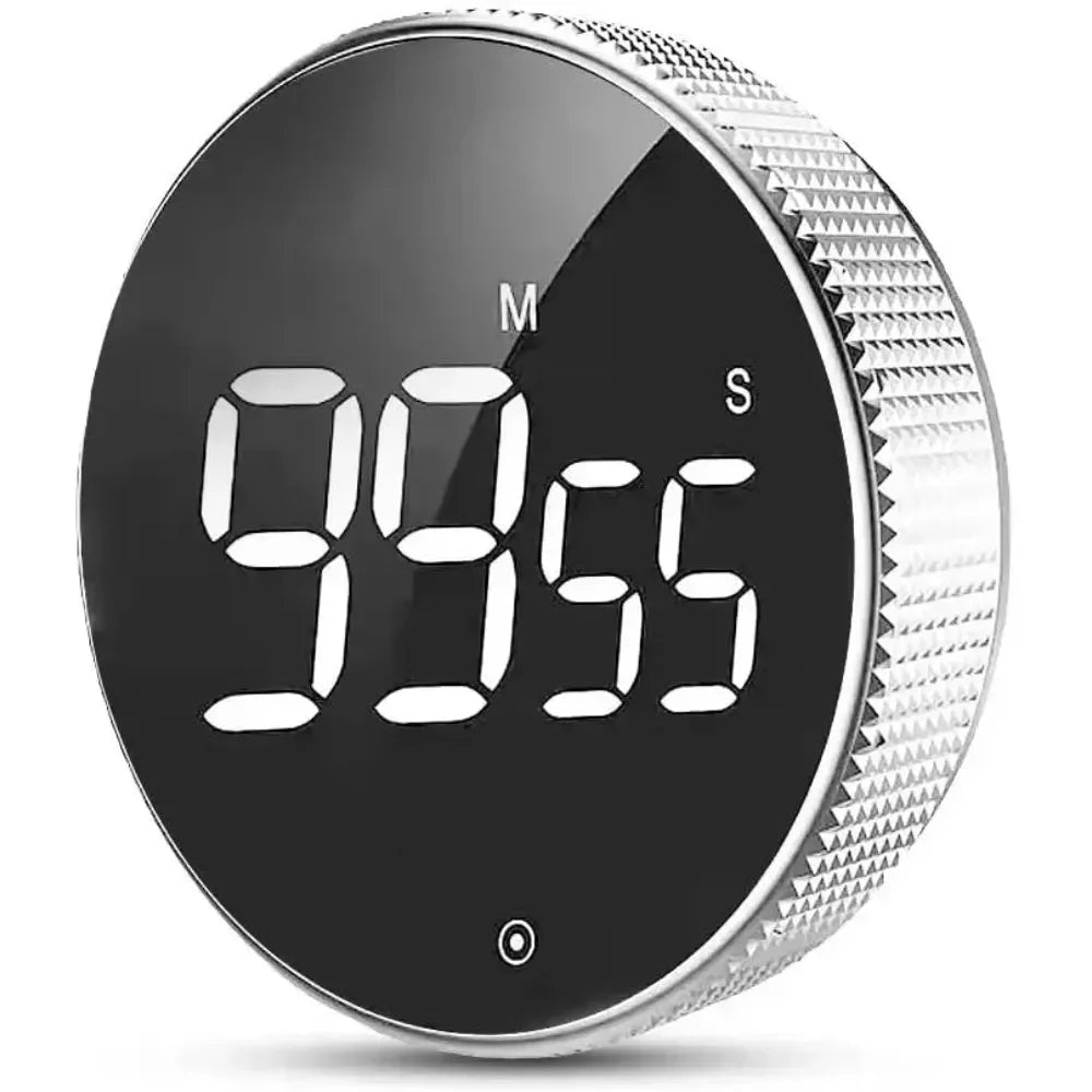 Kitchen Timer Digital Countdown Magnetic Egg Timer for Cooking with Constant Light Function for classrooms Quiet for Kids Adults - Smoothy Home