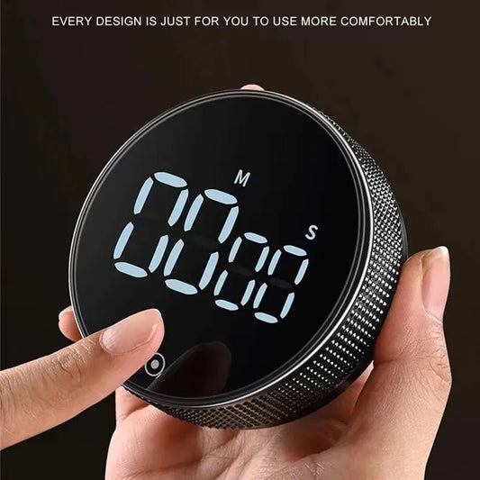 Kitchen Timer Digital Countdown Magnetic Egg Timer for Cooking with Constant Light Function for classrooms Quiet for Kids Adults - Smoothy Home