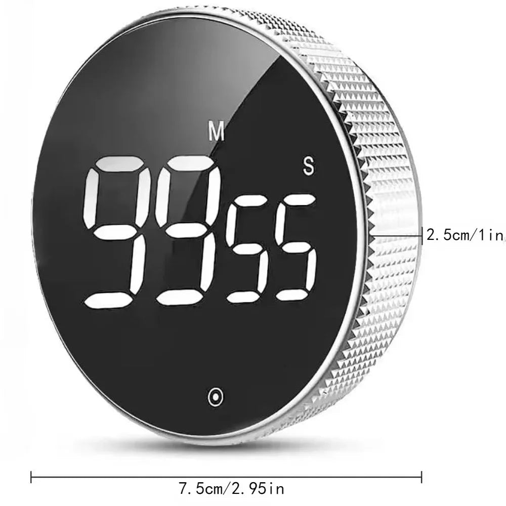 Kitchen Timer Digital Countdown Magnetic Egg Timer for Cooking with Constant Light Function for classrooms Quiet for Kids Adults - Smoothy Home
