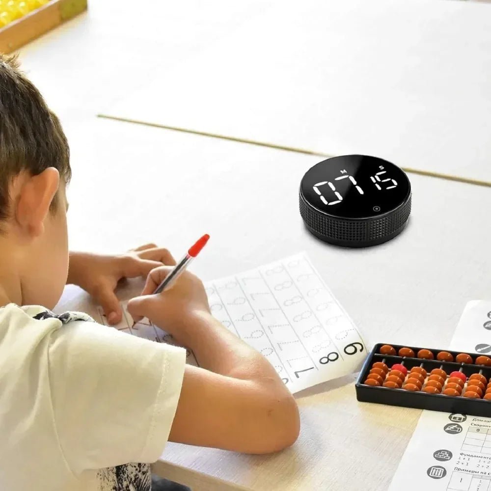 Kitchen Timer Digital Countdown Magnetic Egg Timer for Cooking with Constant Light Function for classrooms Quiet for Kids Adults - Smoothy Home