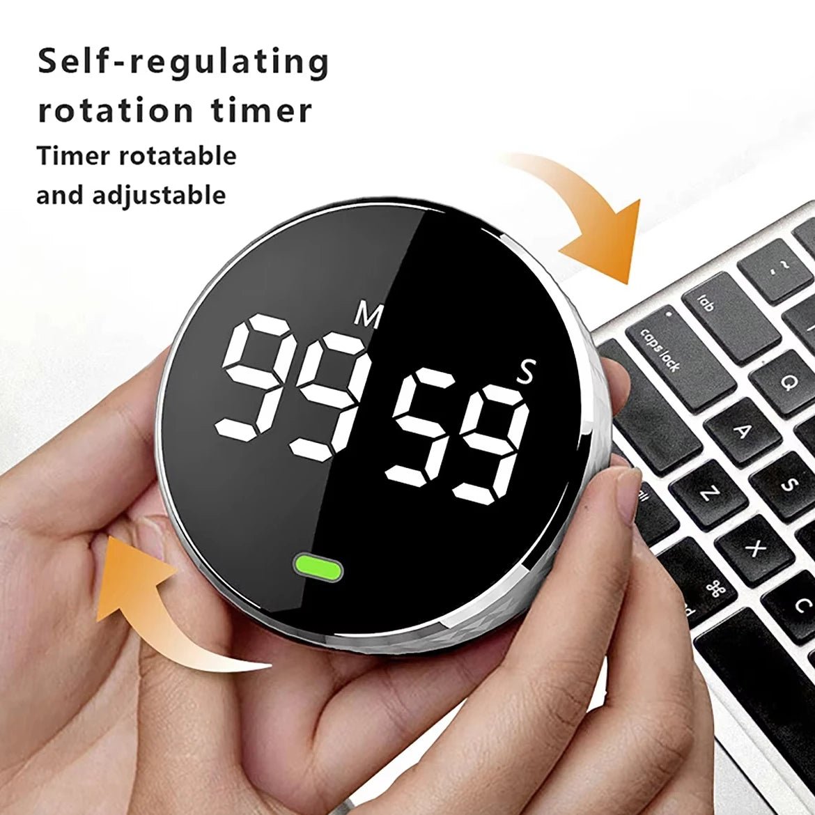 Kitchen Timer Digital Countdown Magnetic Egg Timer for Cooking with Constant Light Function for classrooms Quiet for Kids Adults - Smoothy Home