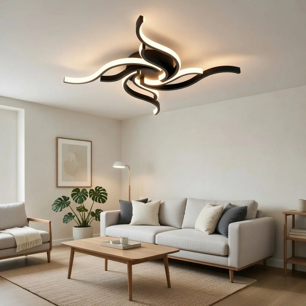 LED Ceiling Light Remote Control 3 Colors APP Dimming Lamp AC 110V 220V Aluminum For Living Room Bedroom - Smoothy Home