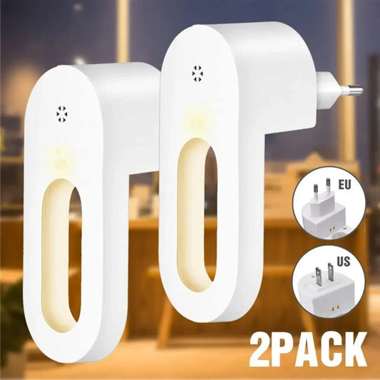 LED Night Light EU/US Plug Wall Socket With Twilight Sensor Warm White Lamp Energy Saving For Kids Room Bedroom Night Lamp - Smoothy Home