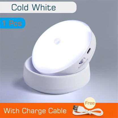 LED Night Light USB Charging Intelligent Human Induction For Bedside Cabinet Home Wardrobe Lighting Motion Sensor Light led Lamp - Smoothy Home