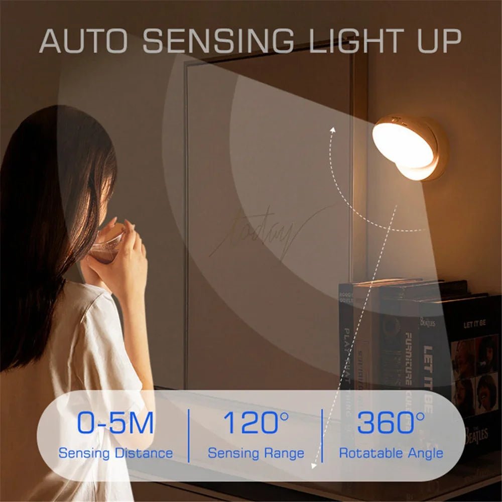 LED Night Light USB Charging Intelligent Human Induction For Bedside Cabinet Home Wardrobe Lighting Motion Sensor Light led Lamp - Smoothy Home