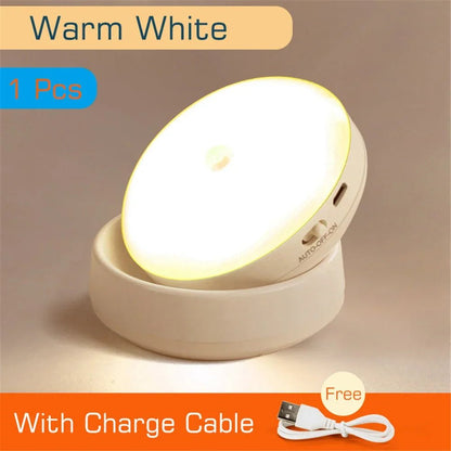 LED Night Light USB Charging Intelligent Human Induction For Bedside Cabinet Home Wardrobe Lighting Motion Sensor Light led Lamp - Smoothy Home