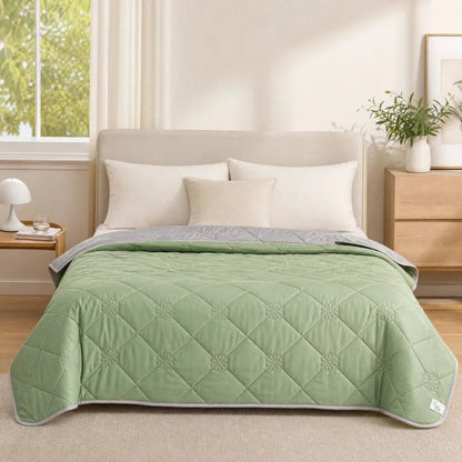 Lightweight Ribbed Summer Quilt - Smoothy Home
