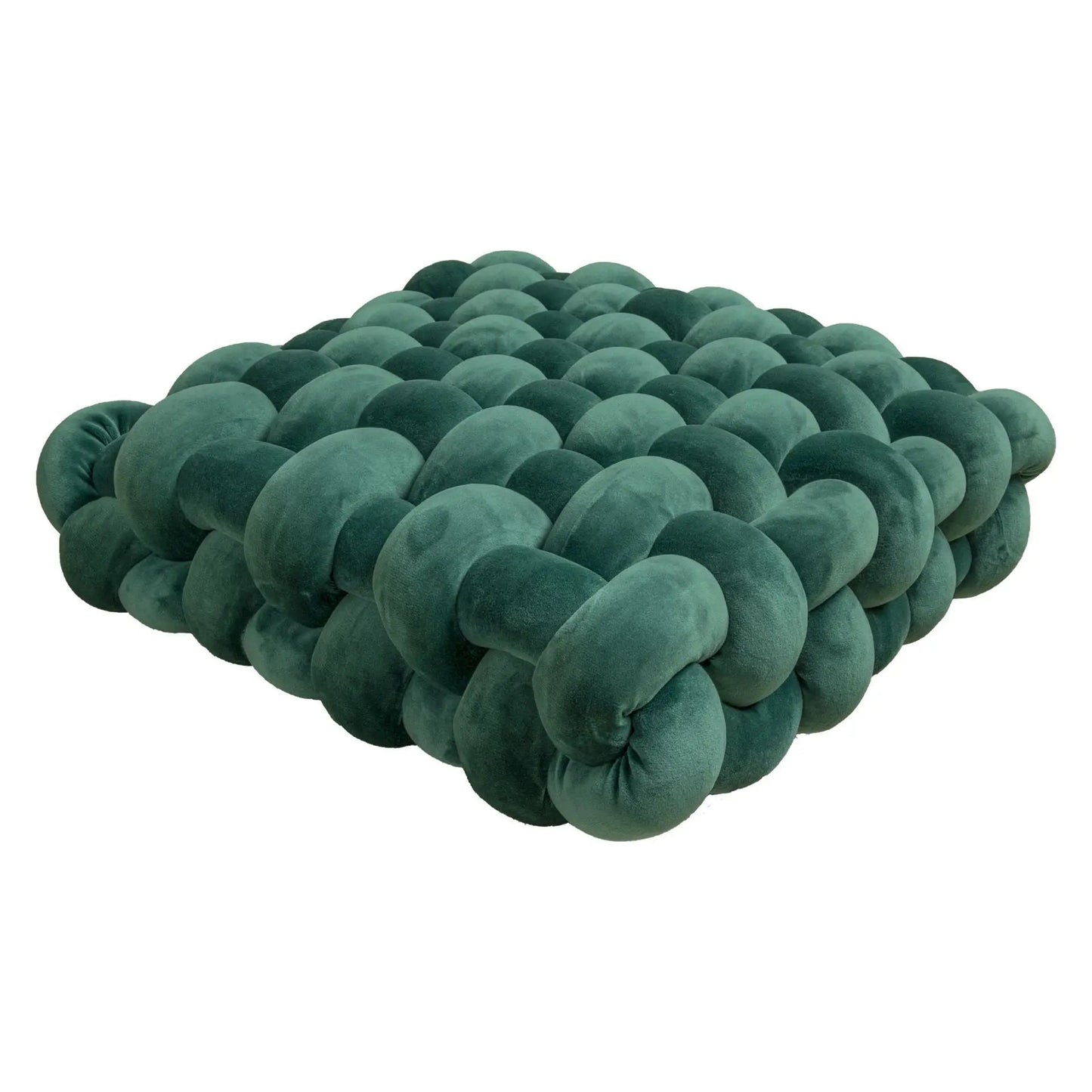 Living Room Soft Plush Knot Cushion,Sofa Pillow Solid Square Hand-Woven Home Throw Pillow,Square Woven Seat Cushion - Smoothy Home