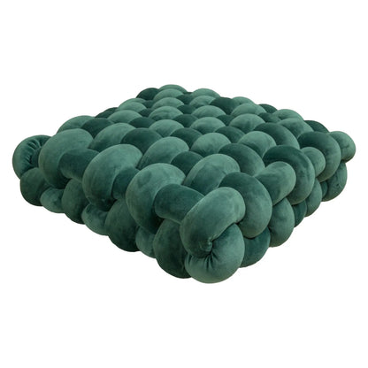 Living Room Soft Plush Knot Cushion,Sofa Pillow Solid Square Hand-Woven Home Throw Pillow,Square Woven Seat Cushion - Smoothy Home