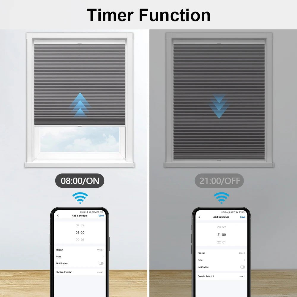 LoraTap WiFi Curtains Blinds Roller Shutter Switch Backlight Tuya Smart Life App Remote Control Google Home Alexa Voice - Smoothy Home