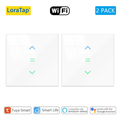 LoraTap WiFi Curtains Blinds Roller Shutter Switch Backlight Tuya Smart Life App Remote Control Google Home Alexa Voice - Smoothy Home