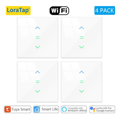 LoraTap WiFi Curtains Blinds Roller Shutter Switch Backlight Tuya Smart Life App Remote Control Google Home Alexa Voice - Smoothy Home