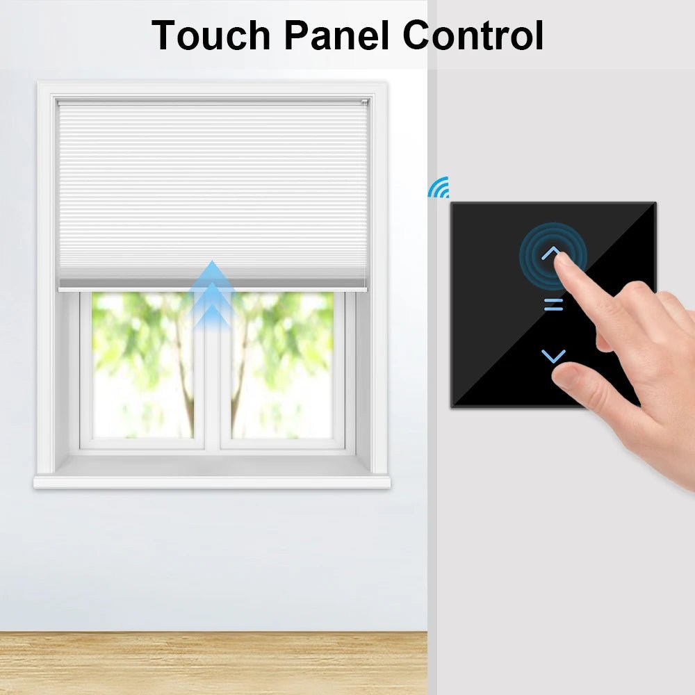 LoraTap WiFi Curtains Blinds Roller Shutter Switch Backlight Tuya Smart Life App Remote Control Google Home Alexa Voice - Smoothy Home