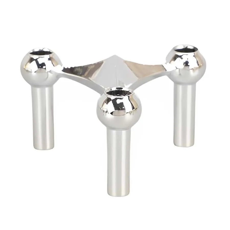 Luxury Candlestick Holders 10cm Small Stand Nordic Stainess steel Candlestick for Stick Skinny Candelabra Set Living Room Decor - Smoothy Home