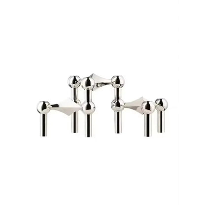Luxury Candlestick Holders 10cm Small Stand Nordic Stainess steel Candlestick for Stick Skinny Candelabra Set Living Room Decor - Smoothy Home