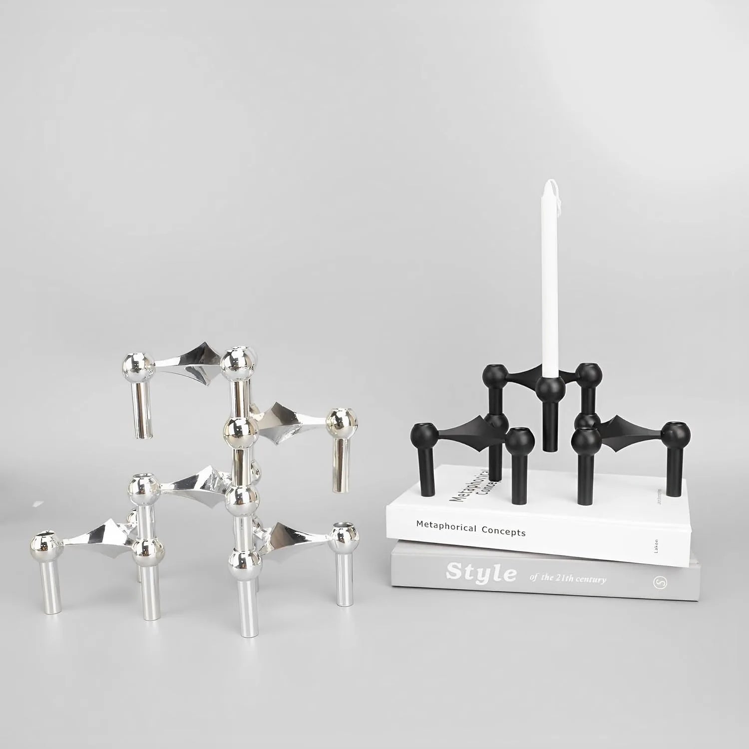 Luxury Candlestick Holders 10cm Small Stand Nordic Stainess steel Candlestick for Stick Skinny Candelabra Set Living Room Decor - Smoothy Home