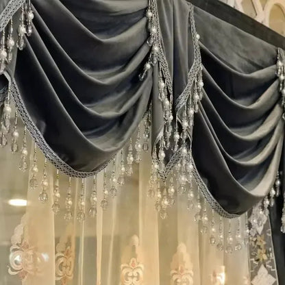Luxury Grey Velvet Curtains - Smoothy Home