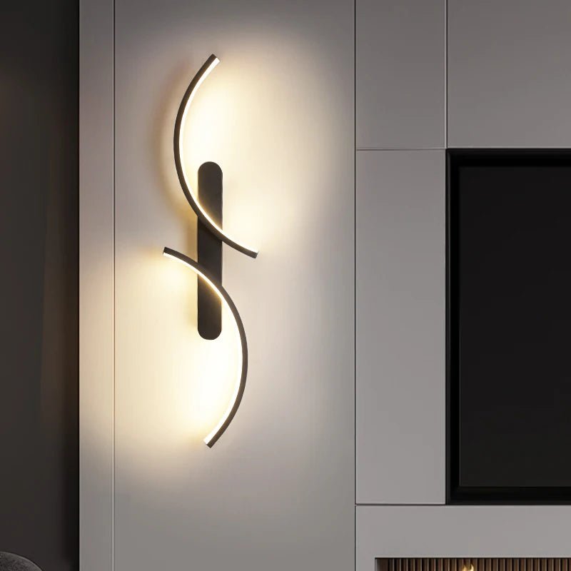 Minimalist Wall Lamp LED C Shape Wall Sconce Modern Simple for Home Decor Perfect Lighting Living Room Bedroom Hallway Office - Smoothy Home