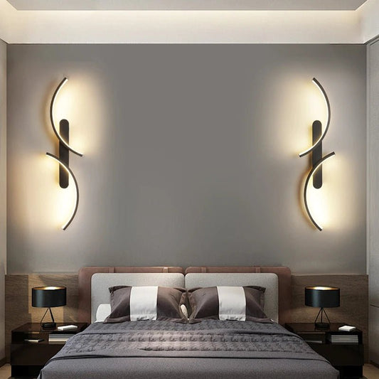 Minimalist Wall Lamp LED C Shape Wall Sconce Modern Simple for Home Decor Perfect Lighting Living Room Bedroom Hallway Office - Smoothy Home