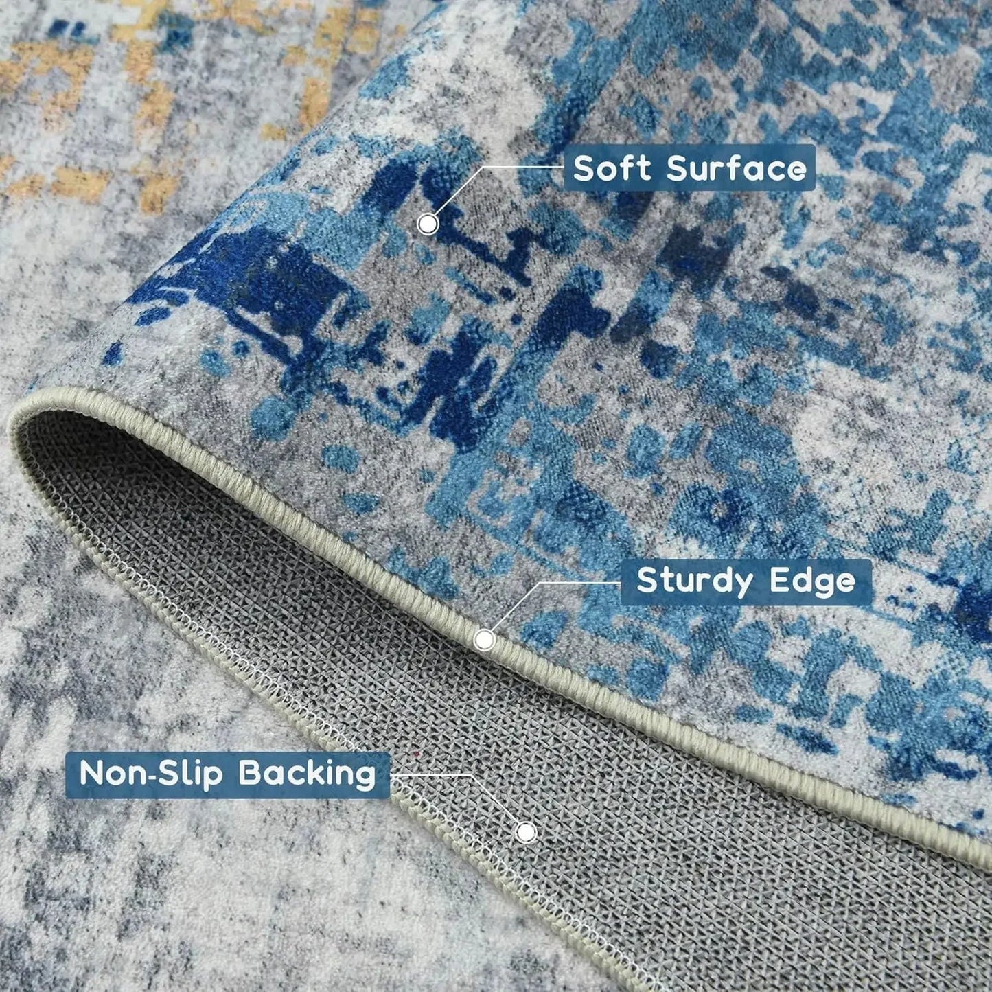 Modern Abstract Area Rug - Smoothy Home