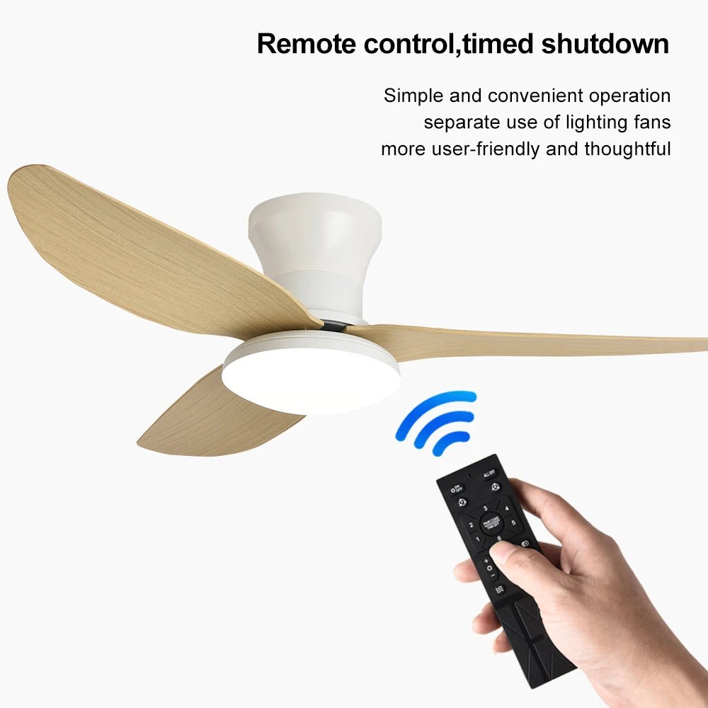 Modern Bedroom Ceiling Fan Light - Smoothy Home