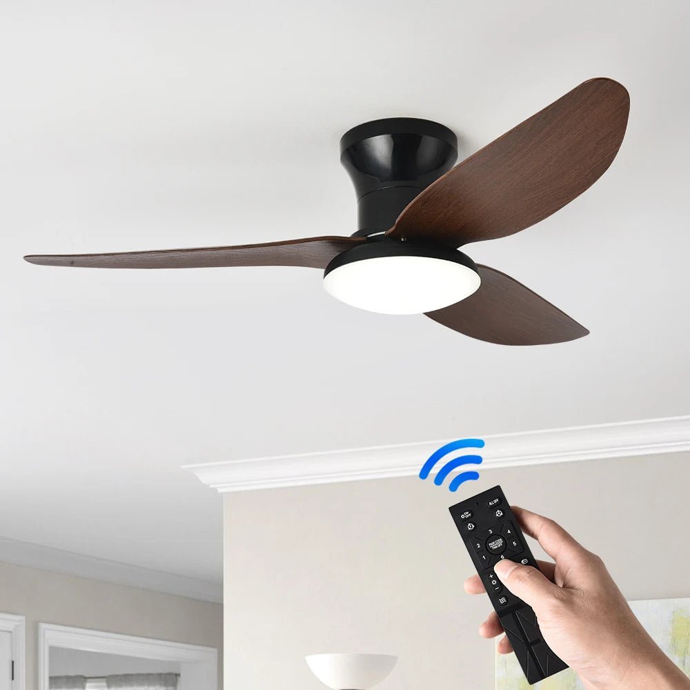Modern Bedroom Ceiling Fan Light - Smoothy Home