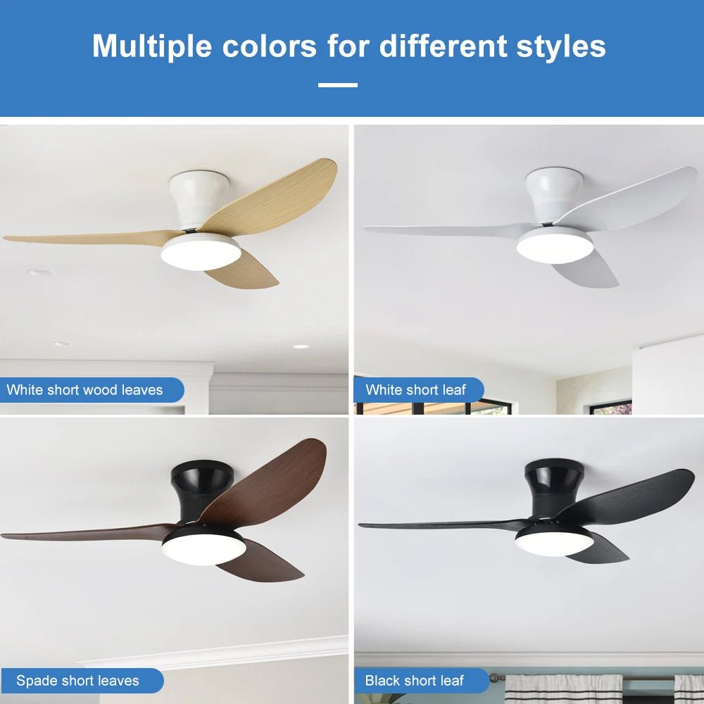 Modern Bedroom Ceiling Fan Light - Smoothy Home