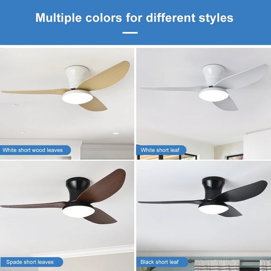 Modern Bedroom Ceiling Fan Light - Smoothy Home