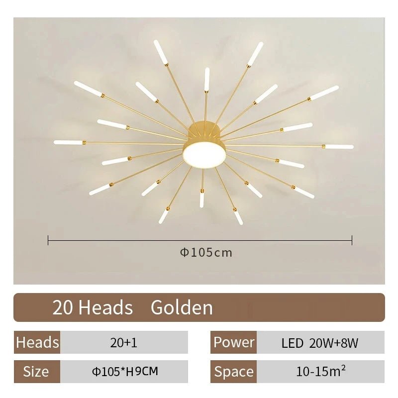 Modern Designer LED Ceiling Lamp Living Room Lights Lustre Home Interior Decoration Dining Bedroom Creative Spiral Art Fixtures - Smoothy Home