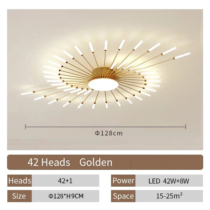Modern Designer LED Ceiling Lamp Living Room Lights Lustre Home Interior Decoration Dining Bedroom Creative Spiral Art Fixtures - Smoothy Home