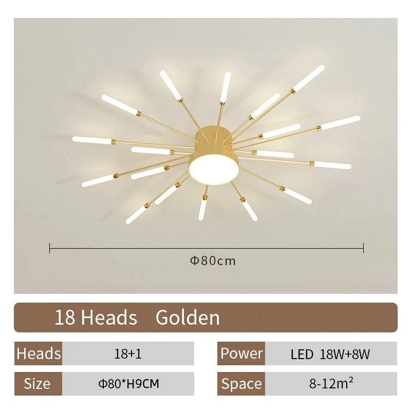 Modern Designer LED Ceiling Lamp Living Room Lights Lustre Home Interior Decoration Dining Bedroom Creative Spiral Art Fixtures - Smoothy Home