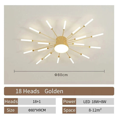 Modern Designer LED Ceiling Lamp Living Room Lights Lustre Home Interior Decoration Dining Bedroom Creative Spiral Art Fixtures - Smoothy Home