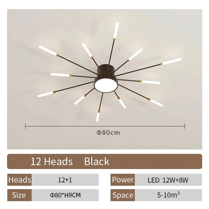 Modern Designer LED Ceiling Lamp Living Room Lights Lustre Home Interior Decoration Dining Bedroom Creative Spiral Art Fixtures - Smoothy Home