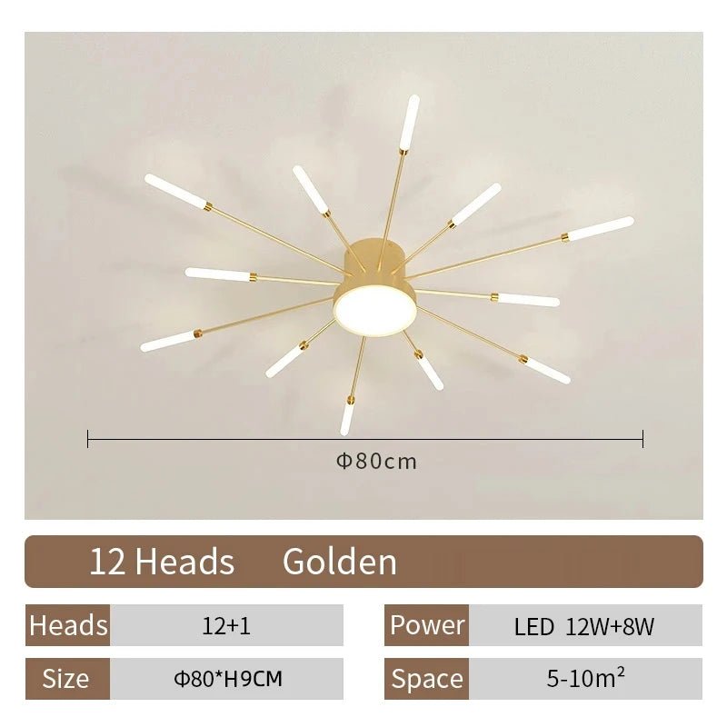Modern Designer LED Ceiling Lamp Living Room Lights Lustre Home Interior Decoration Dining Bedroom Creative Spiral Art Fixtures - Smoothy Home