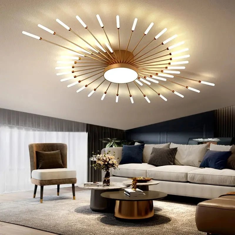 Modern Designer LED Ceiling Lamp Living Room Lights Lustre Home Interior Decoration Dining Bedroom Creative Spiral Art Fixtures - Smoothy Home