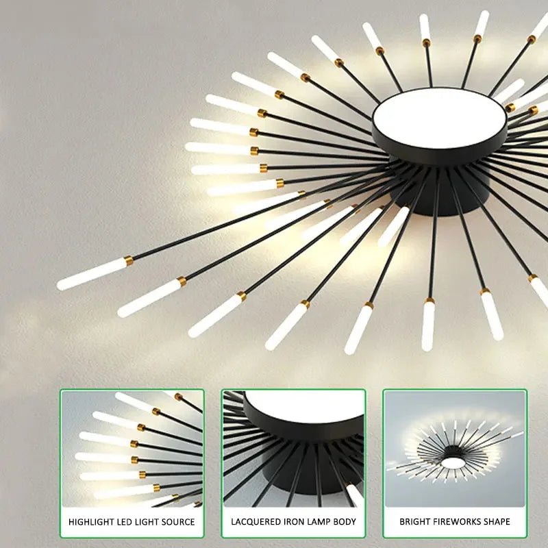 Modern Designer LED Ceiling Lamp Living Room Lights Lustre Home Interior Decoration Dining Bedroom Creative Spiral Art Fixtures - Smoothy Home