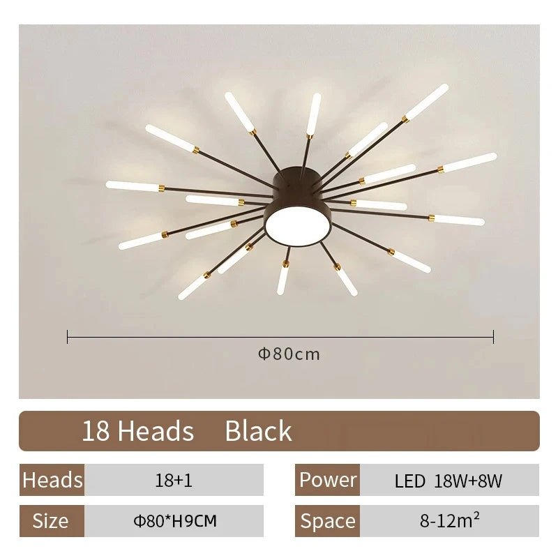 Modern Designer LED Ceiling Lamp Living Room Lights Lustre Home Interior Decoration Dining Bedroom Creative Spiral Art Fixtures - Smoothy Home
