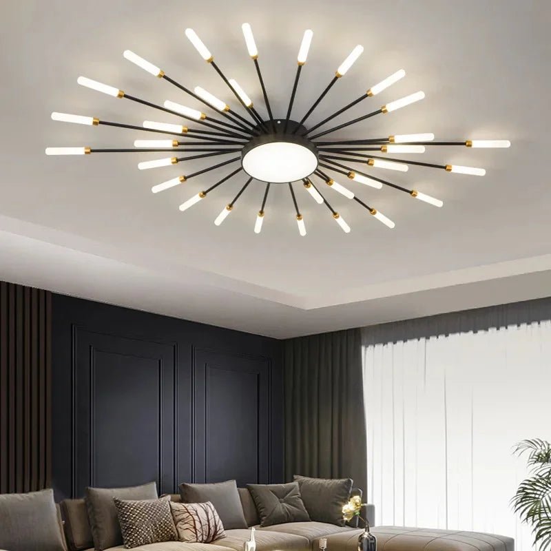 Modern Designer LED Ceiling Lamp Living Room Lights Lustre Home Interior Decoration Dining Bedroom Creative Spiral Art Fixtures - Smoothy Home