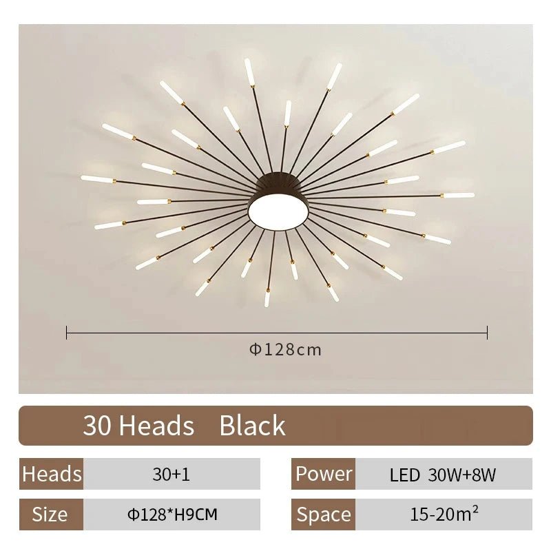 Modern Designer LED Ceiling Lamp Living Room Lights Lustre Home Interior Decoration Dining Bedroom Creative Spiral Art Fixtures - Smoothy Home