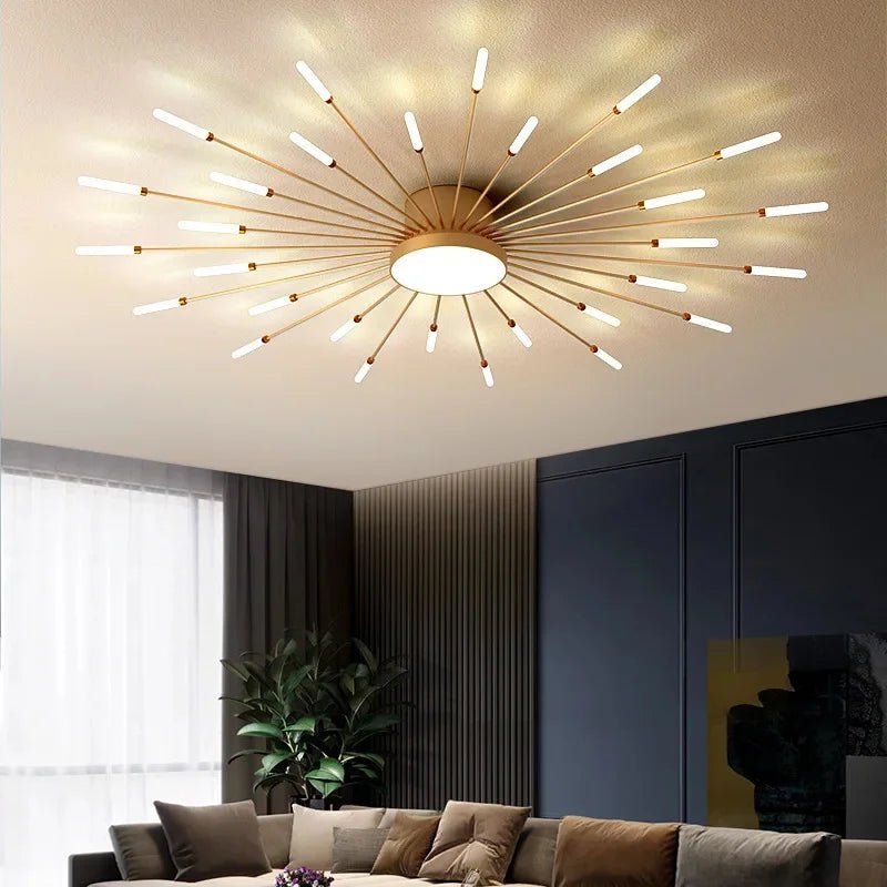 Modern Designer LED Ceiling Lamp Living Room Lights Lustre Home Interior Decoration Dining Bedroom Creative Spiral Art Fixtures - Smoothy Home