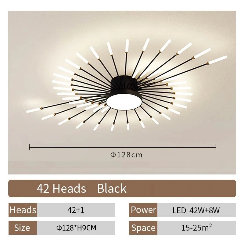 Modern Designer LED Ceiling Lamp Living Room Lights Lustre Home Interior Decoration Dining Bedroom Creative Spiral Art Fixtures - Smoothy Home
