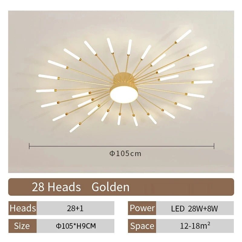 Modern Designer LED Ceiling Lamp Living Room Lights Lustre Home Interior Decoration Dining Bedroom Creative Spiral Art Fixtures - Smoothy Home