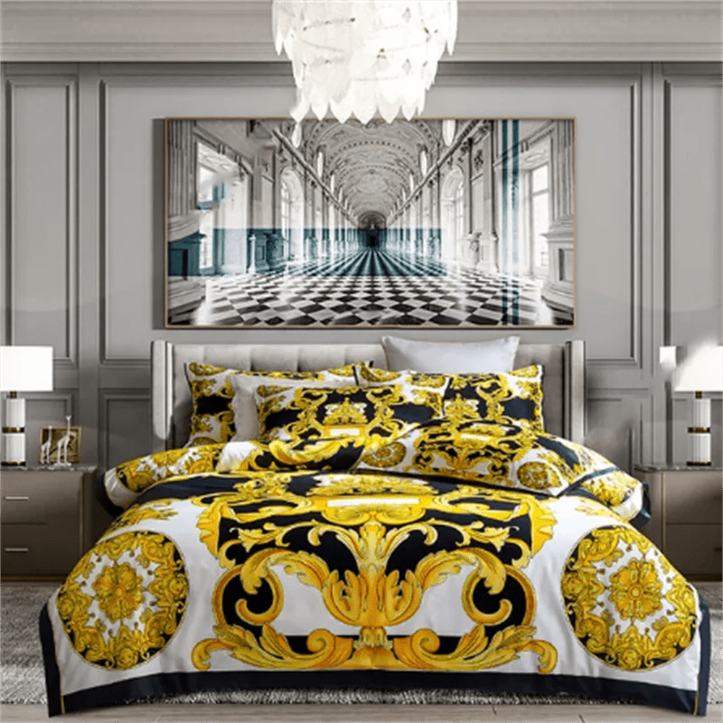 Modern Digital Print Bedding Set - Smoothy Home