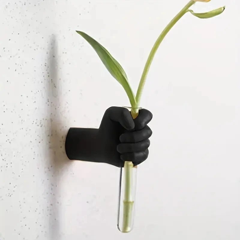 Modern Geometric Resin Wall Vase Wall Mounted Vase Handmade Decorative Flowers for Room Decoration Vas Art Flower Decoration - Smoothy Home