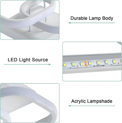 Modern LED Ceiling Lights Square Aisle Lamps Small Corridor Ceiling Fixtures for Hallway Kitchen Bedroom Stair Living Room Study - Smoothy Home