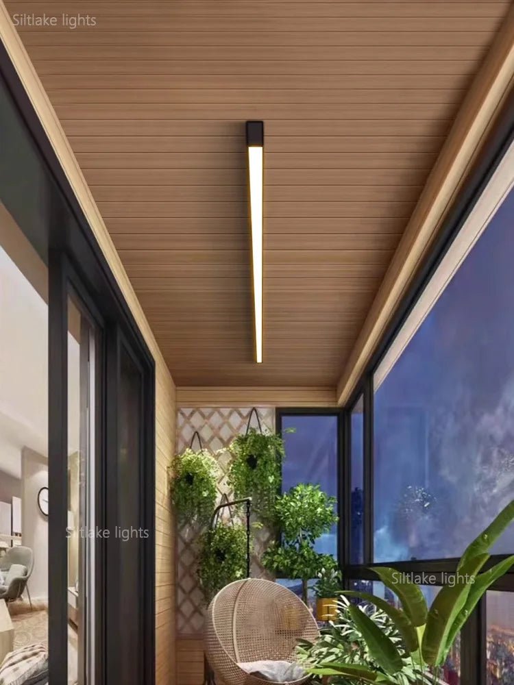 Modern Long Strip Ceiling Light Surface Mounted Minimalist Aisle Lamp Living Room Bedroom Kitchen Home Office LED Lighting - Smoothy Home