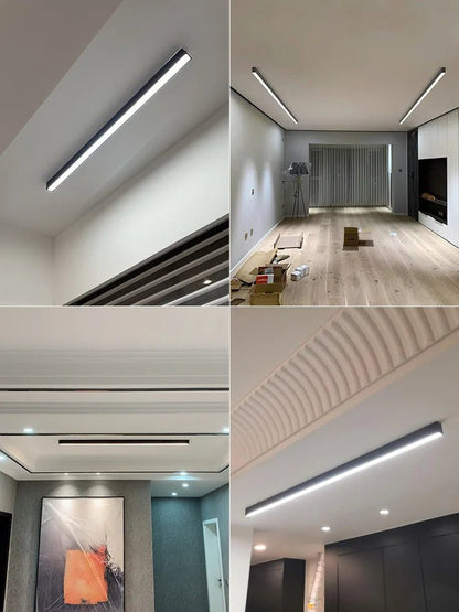 Modern Long Strip Ceiling Light Surface Mounted Minimalist Aisle Lamp Living Room Bedroom Kitchen Home Office LED Lighting - Smoothy Home
