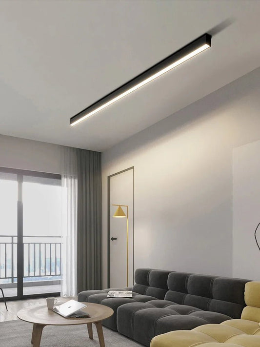 Modern Long Strip Ceiling Light Surface Mounted Minimalist Aisle Lamp Living Room Bedroom Kitchen Home Office LED Lighting - Smoothy Home