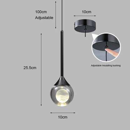 Modern Luxury Pendant Light Creative Moon Restaurant Ceiling Lamp Indoor Decoration Lighting Fixtures Living Bar Counter - Smoothy Home